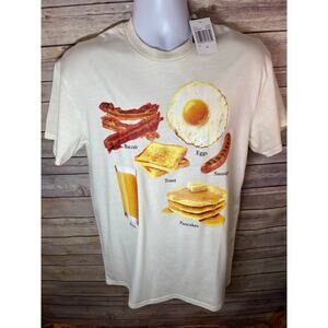Isaac Morris Breakfast Food Shirt Men’s Size Medium NWT